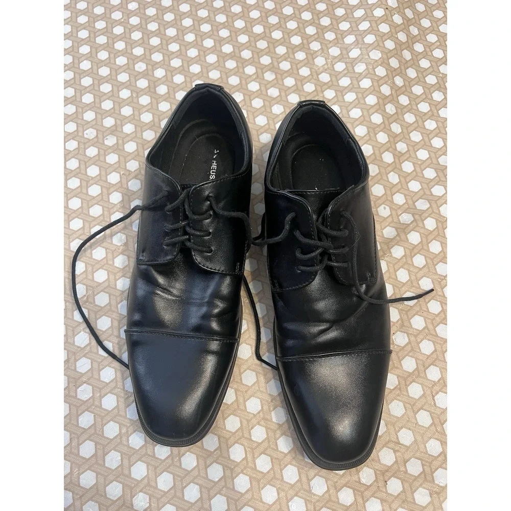Mens Black Van-Heusen Dress Shoes Size‎ 9.5M Turk